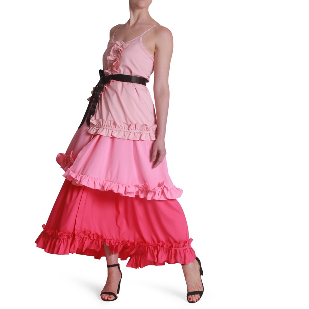Color block tier dress